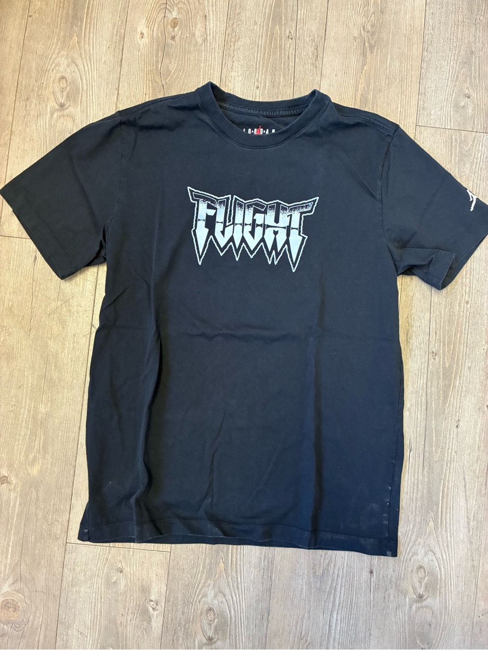 Jordan Black Graphic 'Fight' Short Sleeve Tee Men’s Medium